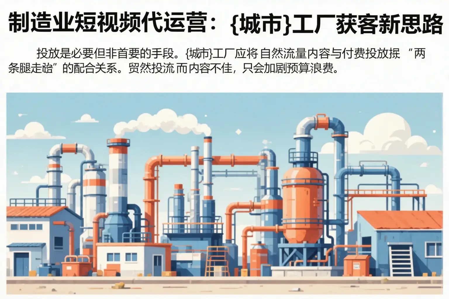 制造业短视频代运营：樊城工厂获客新思路